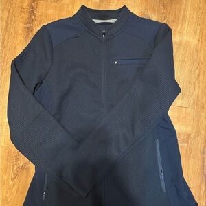Fabletics Navy Blue scrub jacket